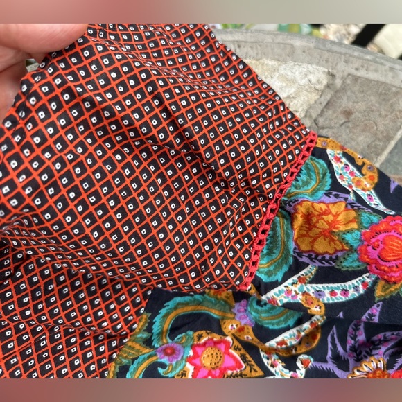 Anthropologie by Maeve printed rayon blouse size 0 - Picture 5 of 8